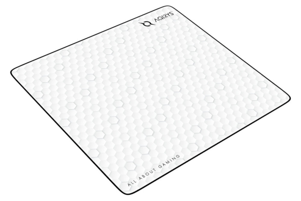 Podkładka AQIRYS Webb 400 × 450 × 3 mm myszy Rozmiar XL - podkładka pod kątem na białym tle