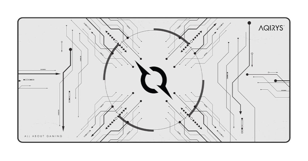 Podkładka AQIRYS Gruis AQIRYS Gruis Powierzchnia z mikrofibry czujnika optycznego lub laserowego jednolita faktura - podkładka od góry na białym tle