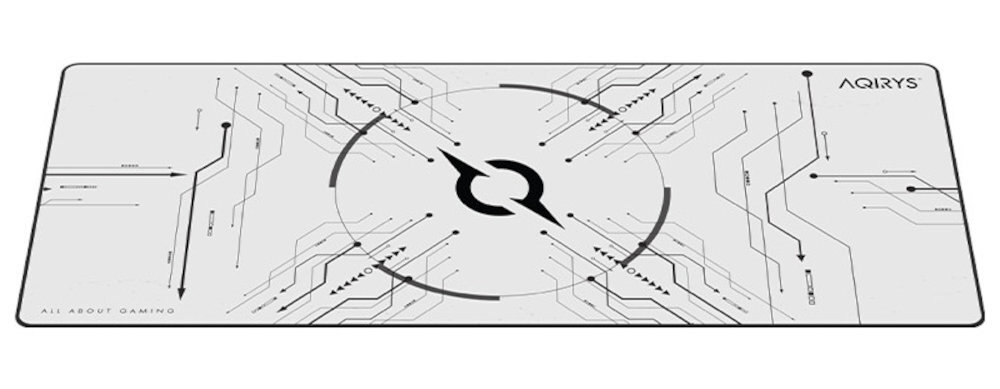 Podkładka AQIRYS Gruis Wodoodporna powłoka zabrudzenia można usunąć wilgotną ściereczką - podkładka od góry pod skosem na białym tle