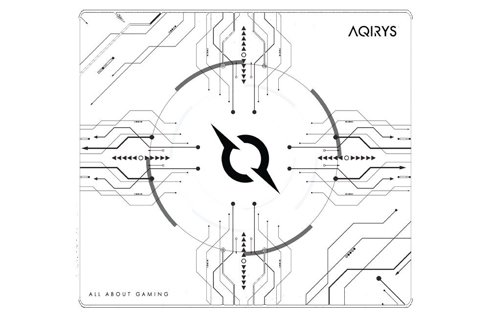 Podkładka AQIRYS Gruis AQIRYS Gruis Powierzchnia z mikrofibry czujnika optycznego lub laserowego jednolita faktura - podkładka od góry na białym tle