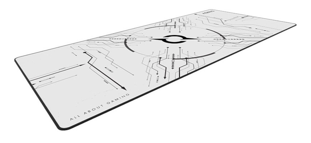 Podkładka AQIRYS Gruis AQIRYS Gruis wzmocniona na krawędziach odporność na zużycie Estetyczne obszycie - zbliżenie na krawędzie podkładki na białym tle