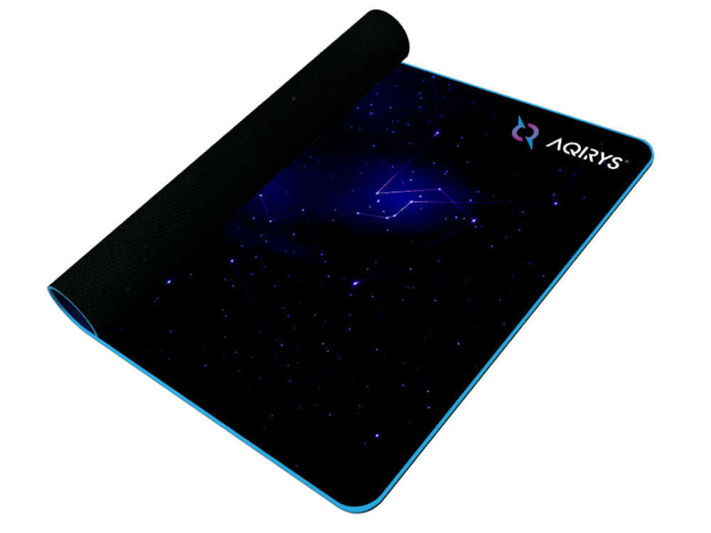 Podkładka AQIRYS Eclipse Antypoślizgowa guma na spodzie nie przesuwa się - podkładka w połowie zwinięta na białym tle