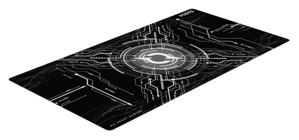 Podkładka AQIRYS Gruis 1200 × 600 × 4 mm myszy, jak i klawiatury Rozmiar XXXL - podkładka pod kątem na białym tle