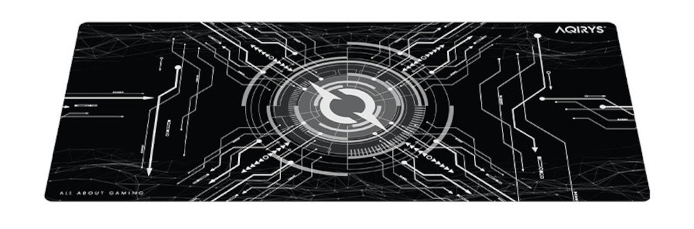 Podkładka AQIRYS Gruis Wodoodporna powłoka zabrudzenia można usunąć wilgotną ściereczką - podkładka od góry pod skosem na białym tle