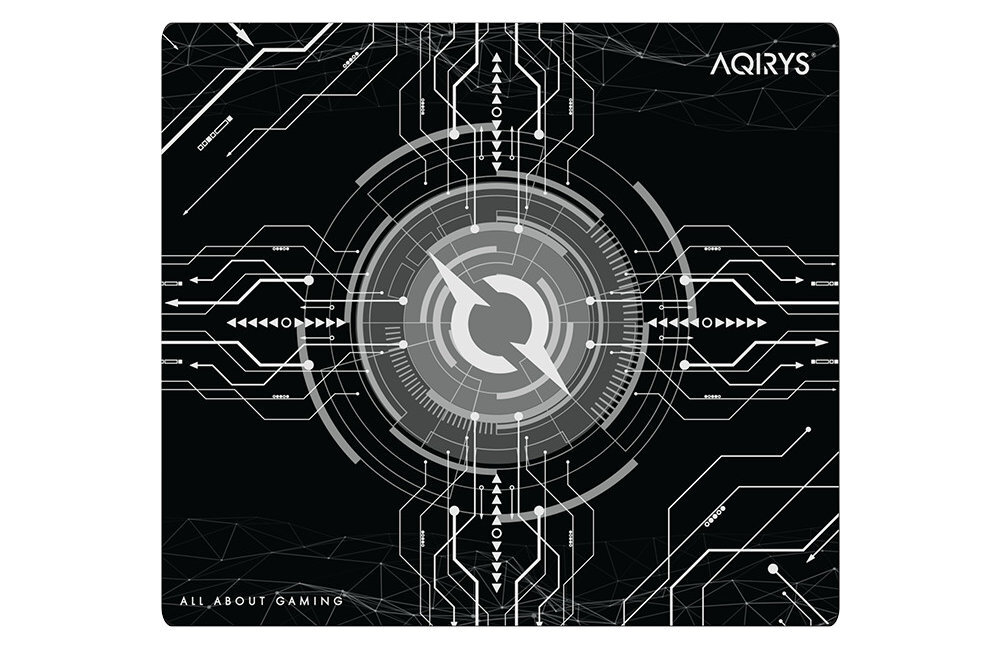 Podkładka AQIRYS Gruis AQIRYS Gruis Powierzchnia z mikrofibry czujnika optycznego lub laserowego jednolita faktura - podkładka od góry na białym tle
