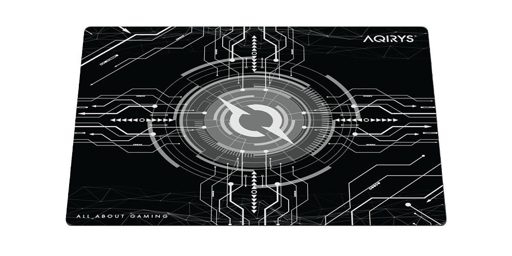 Podkładka AQIRYS Gruis Wodoodporna powłoka zabrudzenia można usunąć wilgotną ściereczką - podkładka od góry pod skosem na białym tle