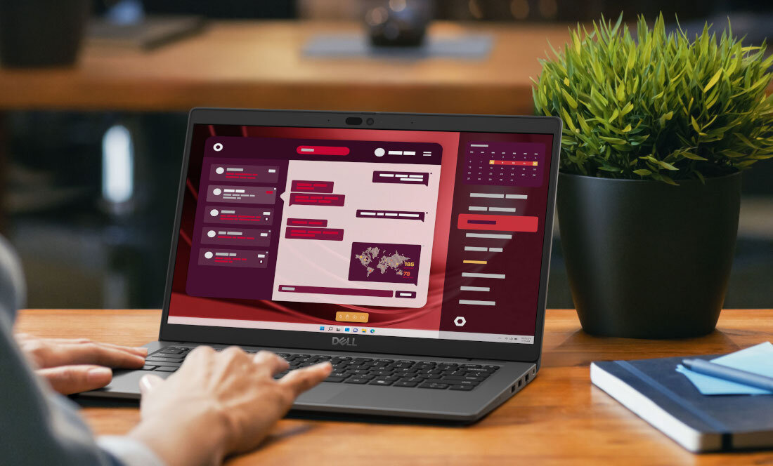 Użytkownik pracuje na laptopie DELL Latitude 5440, na którym otwarty jest wykres.  >

				</div>	
    		</div>
    </div>	
        <div class=
