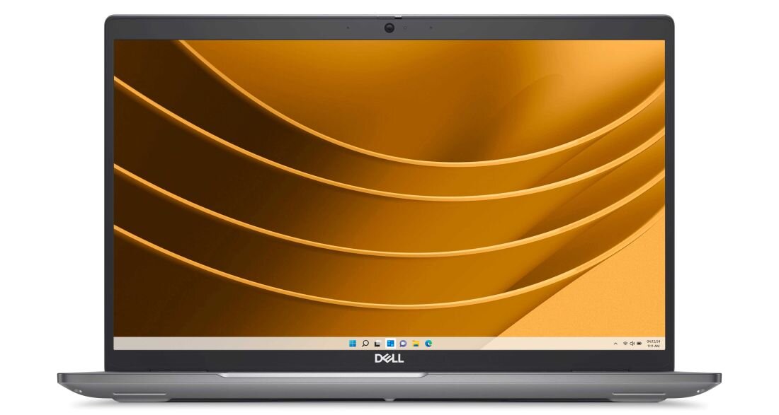 DELL Latitude 5550, laptop z otwartym ekranem, prezentujący pulpit. - Ekran 15.6 cali z rozdzielczością 1920 x 1080  