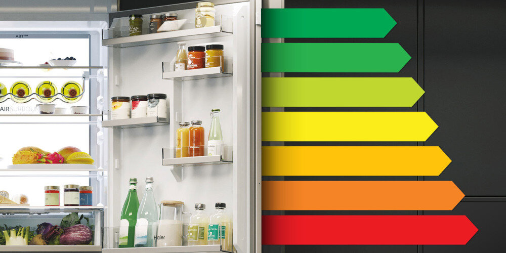 LODÓWKA HAIER HBW7719DT lifestyle Mniejsze zużycie prądu klasa energetyczna D oszczędności ekologia ekonomia