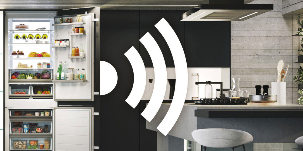 LODÓWKA HAIER HBW7719DT lifestyle ekosystem zarządzanie lodówką zdalne aplikacja wifi połączenie innowacja