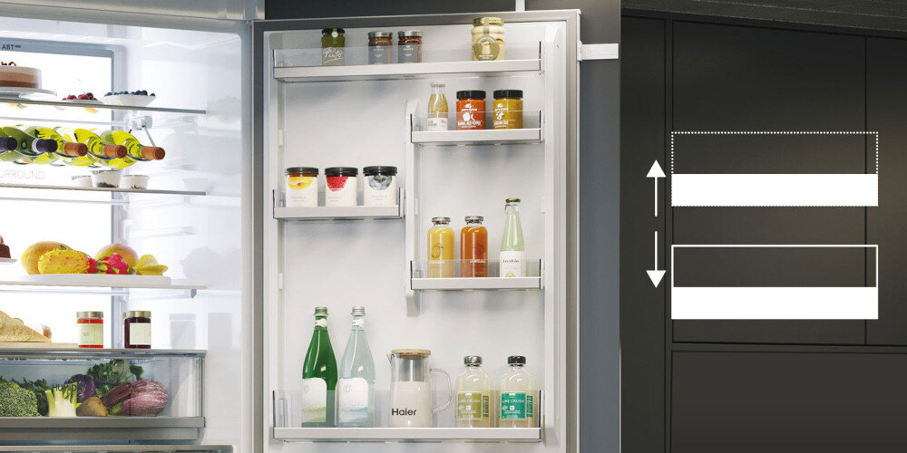 LODÓWKA HAIER HBW7719DT lifestyle połączenie stylu z funkcjonalnością wysoka jakość materiałów staranne wykonanie