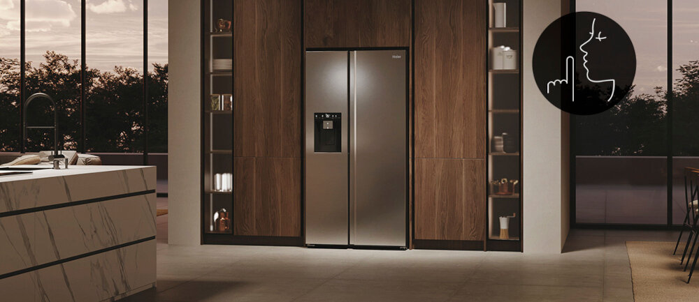 LODÓWKA HAIER HSW79F18CIMM cicha praca bez zakłóceń 35 dB