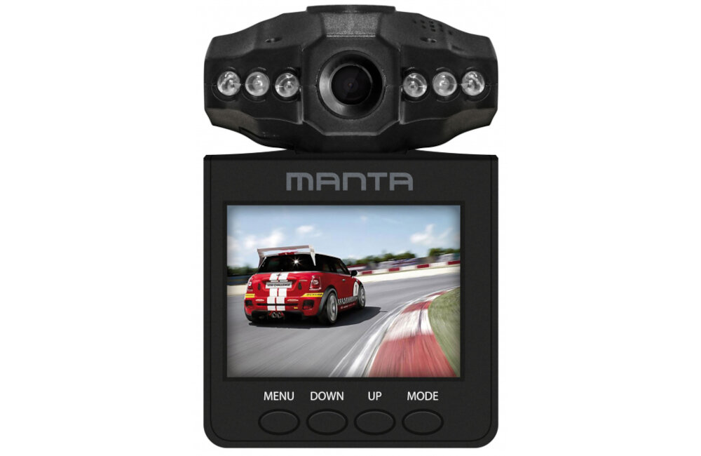 WIDEOREJESTRATOR MANTA MM308S BLACK BOX HD wyświetlacz mikrofon automatyczny start