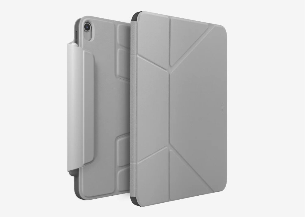Etui na iPad Air UNIQ Ryze 360 etui tablet, ochrona, etui w rękach kobiety