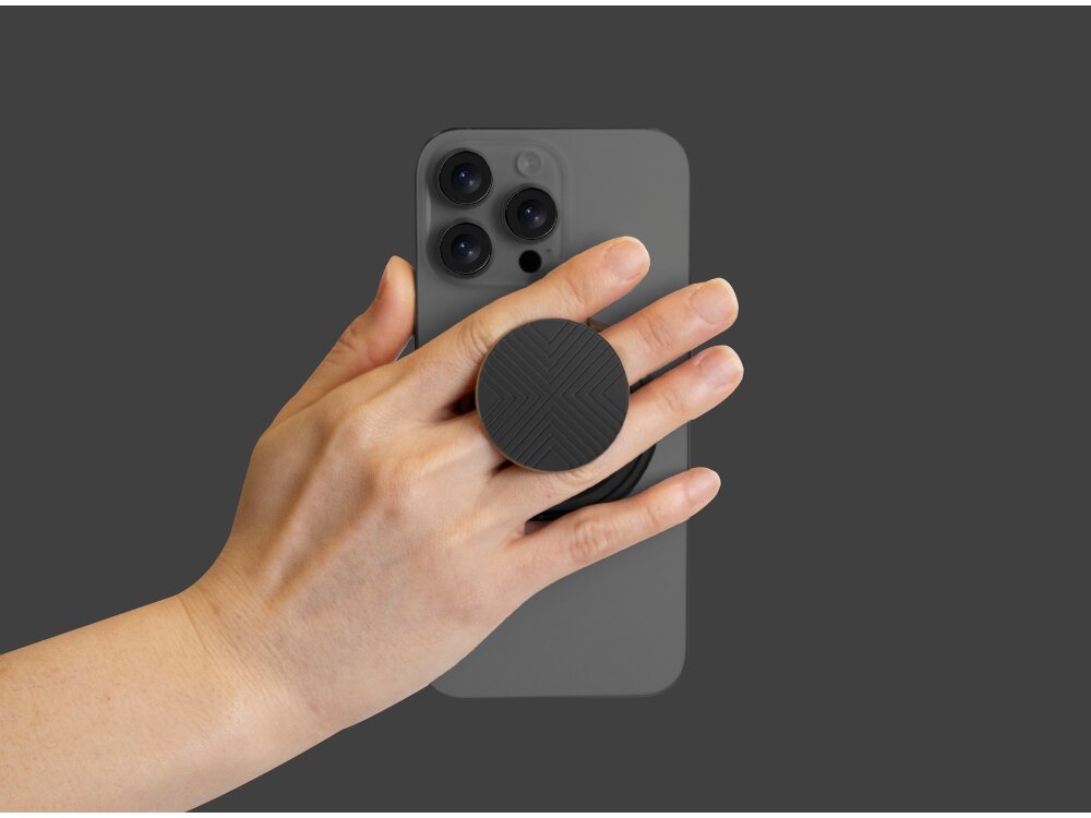 Uchwyt magnetyczny UNIQ GripFit 360 Magnetic Mount&Kickstand uchwyt przyczepiony do telefonu