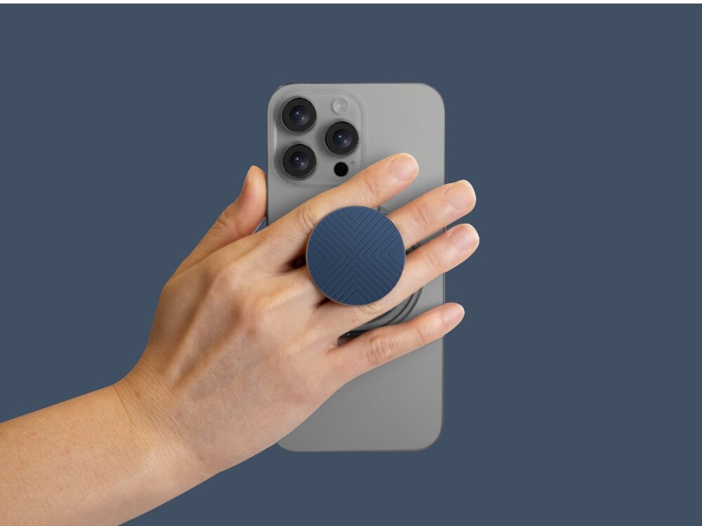 Uchwyt magnetyczny UNIQ GripFit 360 Magnetic Mount&Kickstand uchwyt przyczepiony do telefonu