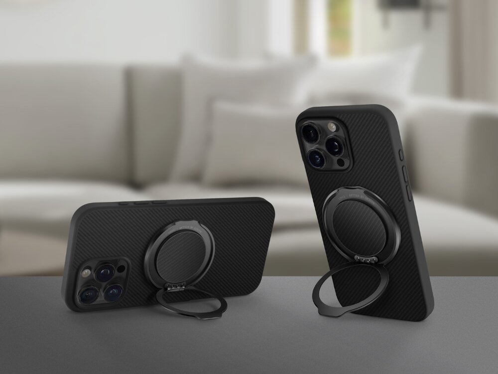 Uchwyt magnetyczny UNIQ GripFit 360 Magnetic Mount&Kickstand uchwyt przyczepiony do telefonu