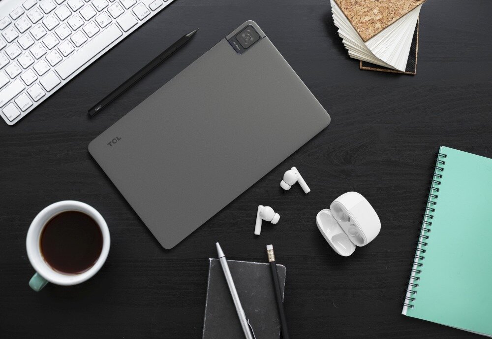 Tablet TCL Tab 10 Gen 2 10.36 rozdzielczość rdzenie przekątna - tablet z sluchawkami, etui, notesem