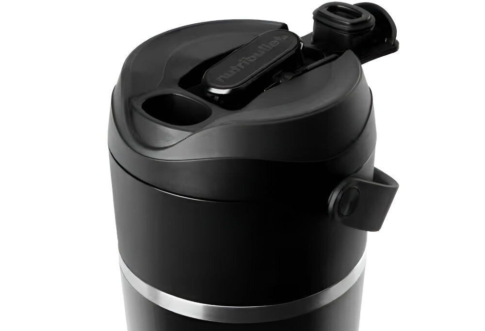 Blender personalny NUTRIBULLET Flip NBP016B Czarny Bezprzewodowy termiczny kubek niska temperatura napojów do 24 godzin orzeźwiające napoje pojemnośc 590 ml na długie wyprawy intensywne treningi na siłowni różnorodne aktywności na świezym powietrzu wygoda praktyczność