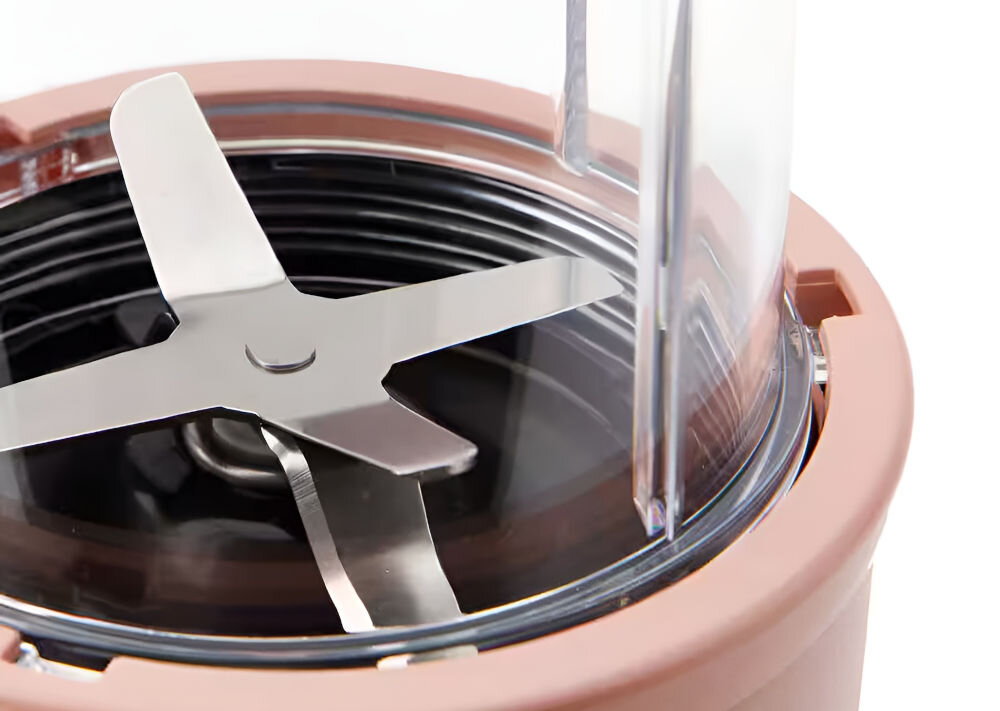 Blender personalny NUTRIBULLET Pro Mineral NB907MACL Różowy proste szybkie utrzymanie w czystości odkręcenie ostrza opłukanie pod bieżącą wodą z detergentem kubki można umieścić w górnym koszu zmywarki trwałe łatwe do utrzymania w czystości materiałów zdrowy styl życia wygoda użytkowania codzienna przyjemność przygotowywania posiłków wymiary 376 x 140 x 140 mm do każdej kuchni 