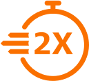2x szybsze mopowanie 2x szybsze mopowanie