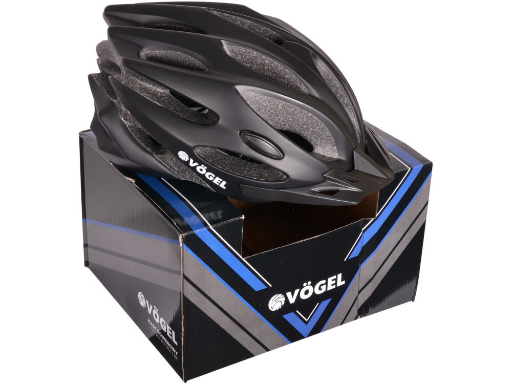 Kask rowerowy VÖGEL VKA-944 Czarny MTB kask na opakowaniu