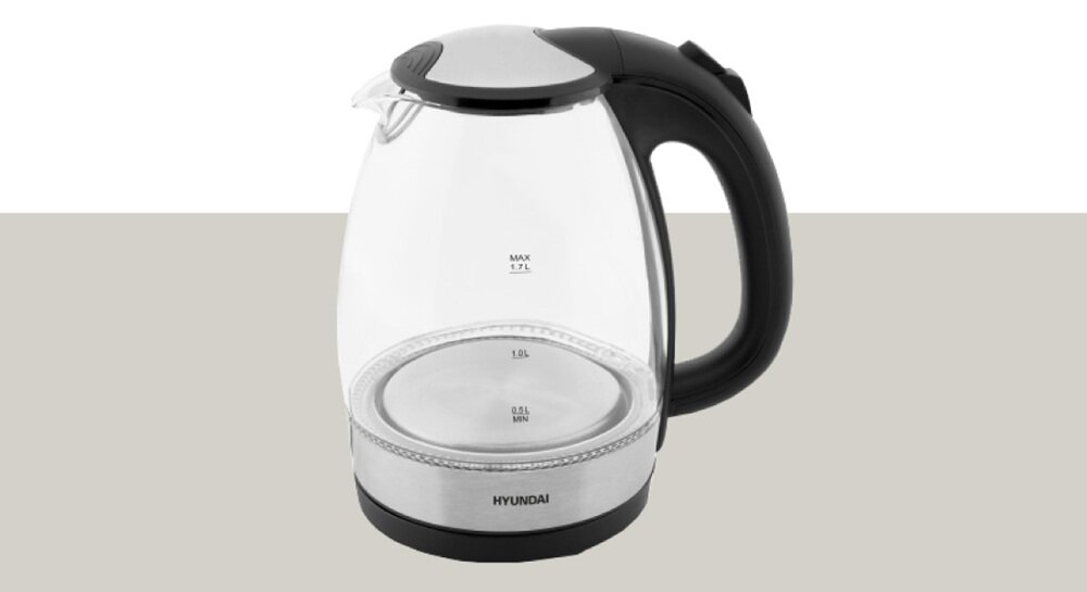 Czajnik HYUNDAI VK741 potrójny system zabezpieczeń, bezpieczeństwo, łatwe otwieranie pokrywy