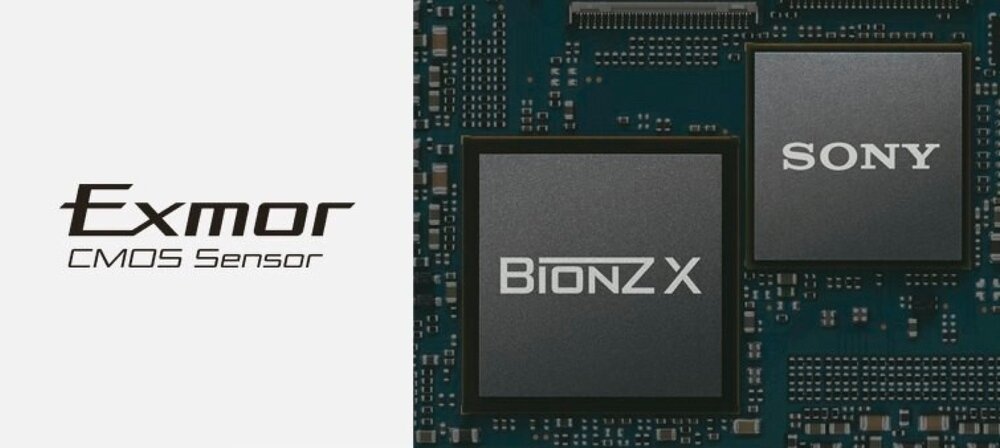 Aparat bezlusterkowy SONY Alpha A6100 przetwornik obrazu Exmor CMOS o rozdzielczości 24,2 megapiksela i formacie APS-C BIONZ X