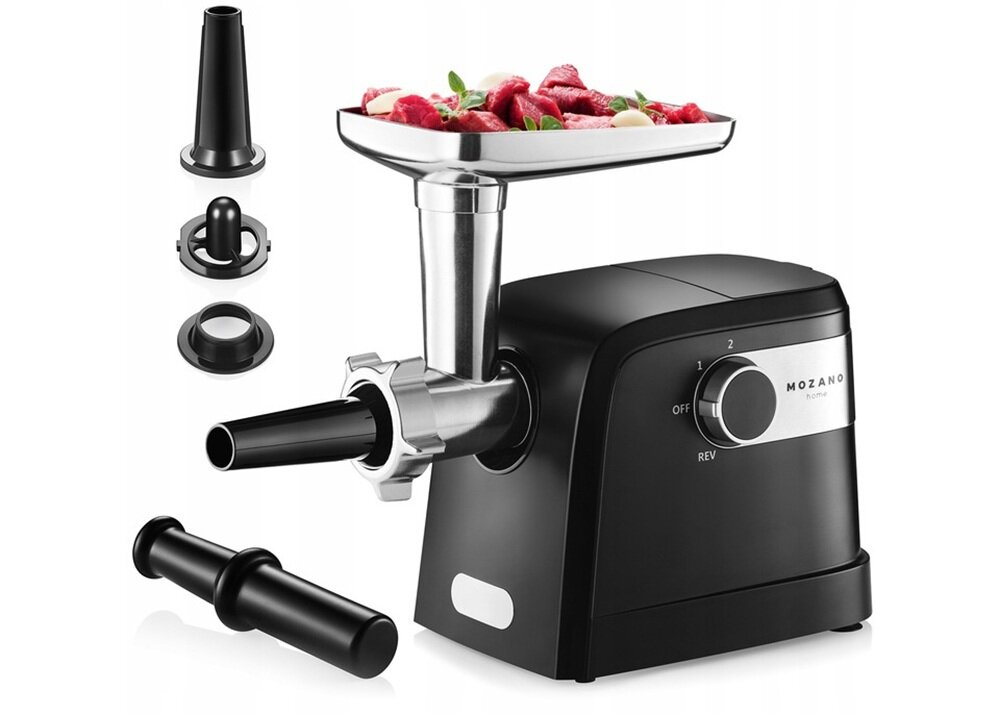 Maszynka do mięsa MOZANO Smash master 2000 trzy metalowe dyski, podwójny nóż, szybkie i równe mielenie