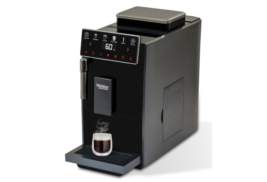 Ekspres WEBBER A7 Veneto 18 cm szerokości wymiary wysokość głębokość waga Smukła konstrukcja Wygoda ustawienia