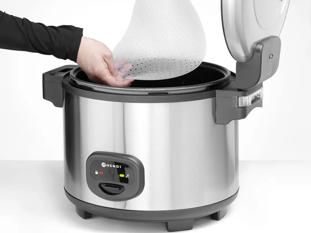 Ryżowar HENDI Profi Line 240403 duża pojemność, wygodna miarka, w domu, w kuchni
