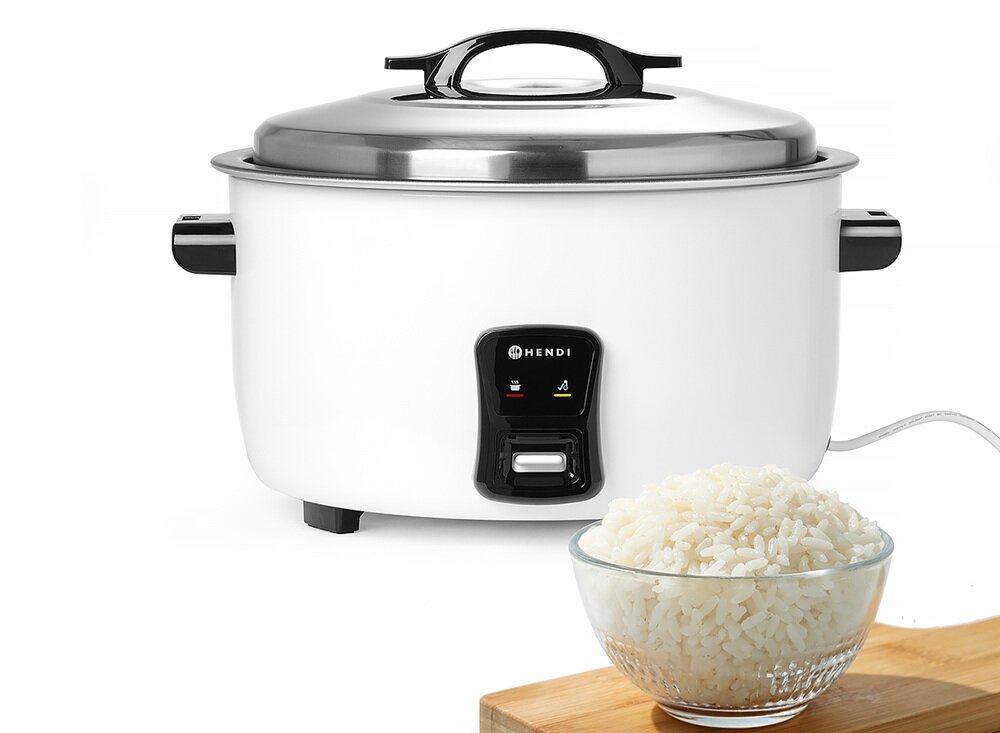 Ryżowar HENDI Kitchen Line 240458 intuicyjna obsługa, tryb grzania ryżu, tryb utrzymywania temperatury, bez ryzyka rozgotowania, ciepłe potrawy
