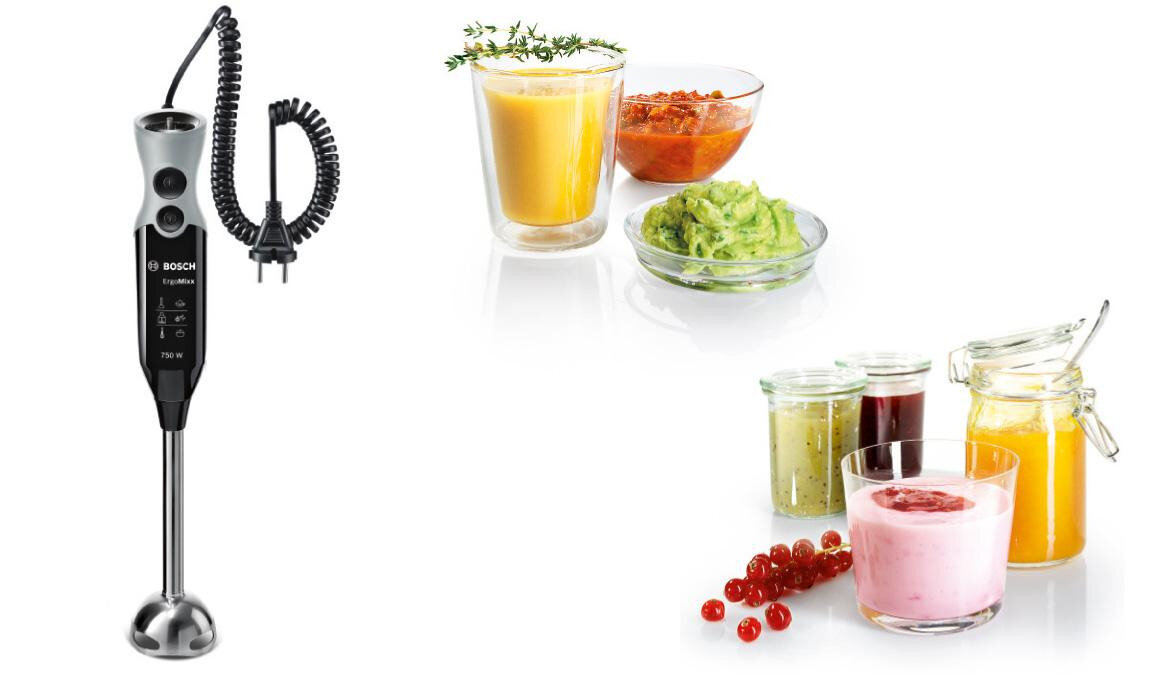 Blender BOSCH ErgoMixx MSM67170 zdjęcie lifestyle Lekka obudowa  z trwałego tworzywa sztucznego Gładka powierzchnia waga