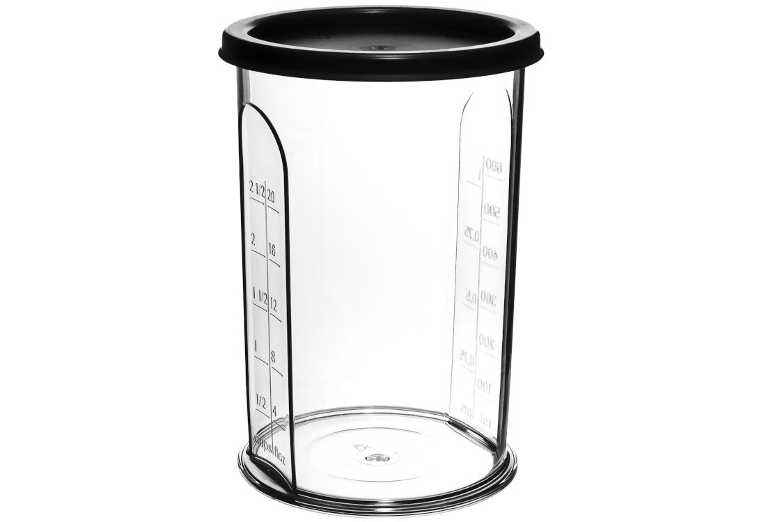 Blender BOSCH ErgoMixx MSM67170 zdjęcie lifestyle Pojemnik z miarką odmierzanie i miksowanie sosy, koktajle, dressingi czy puree 