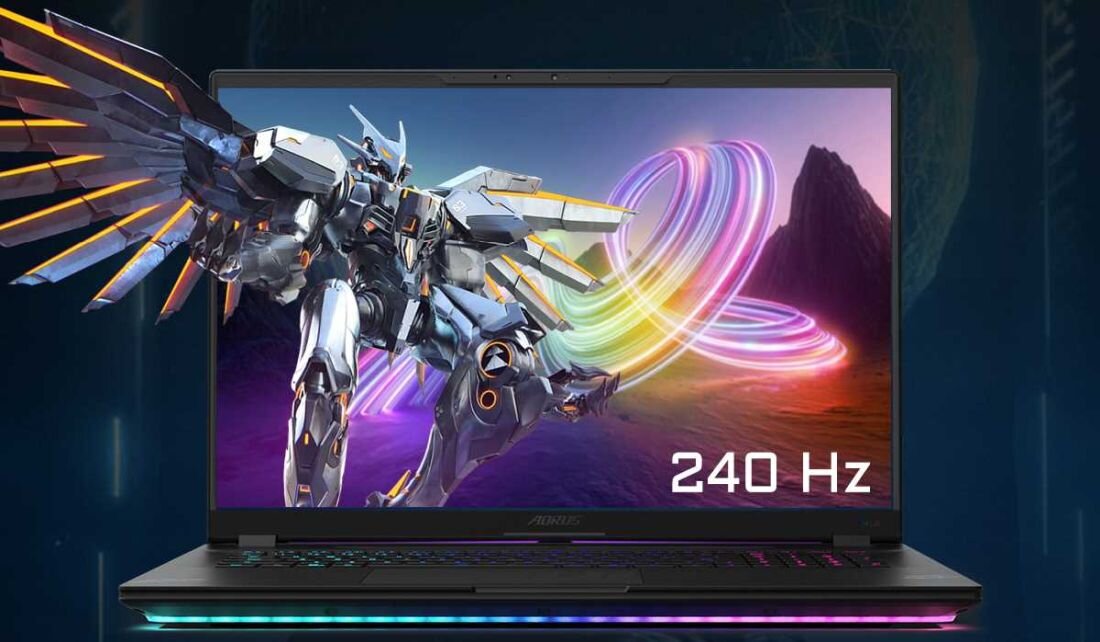 Laptop GIGABYTE Aorus Master 18 - Laptop GIGABYTE Aorus Master 18, dobry do gier, z ekranem 240 Hz, zapewniający płynne wrażenia podczas rozgrywki.