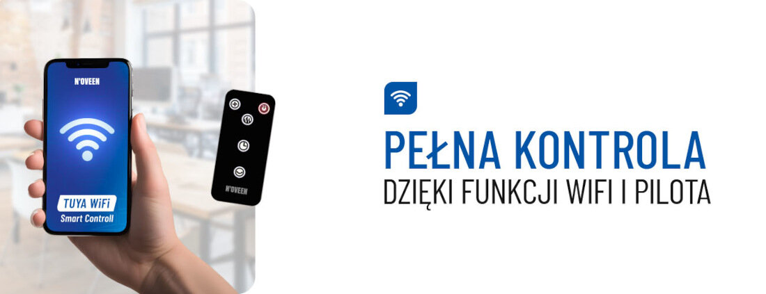 Wentylator NOVEEN F740 Tuya WiFi Smart Precyzyjna kontrola sterowanie pilot wifi kontrola