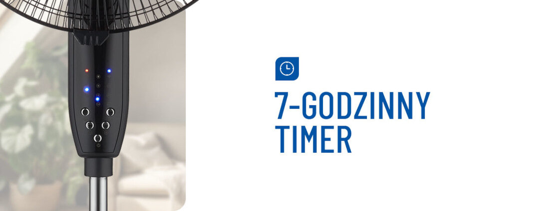 Wentylator NOVEEN F740 Tuya WiFi Smart 7-godzinny timer kontrola ustawienie automatyczne wyłączenie dostosowanie działanie wygodne rozwiązanie