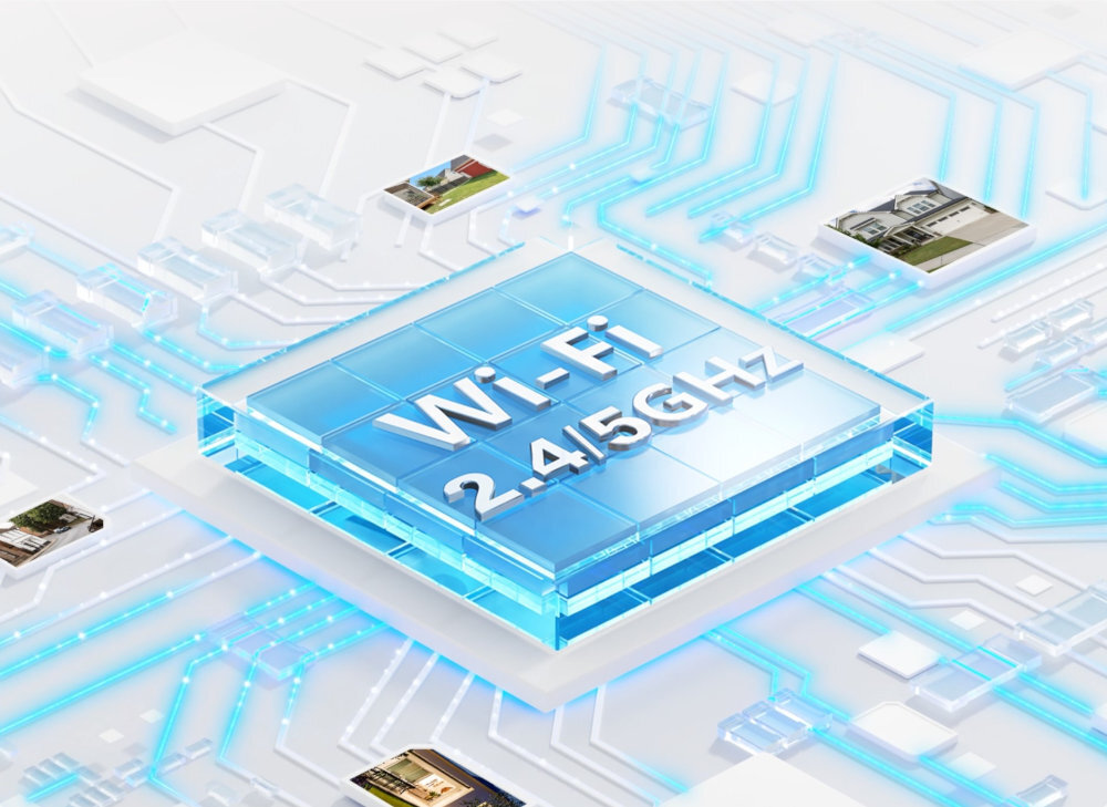 REOLINK Color Series W320X Dwupasmowe połączenie Wi-Fi 2,4/5 GHz stabilne i szybkie połączenie podgląd na żywo dwóch pasm