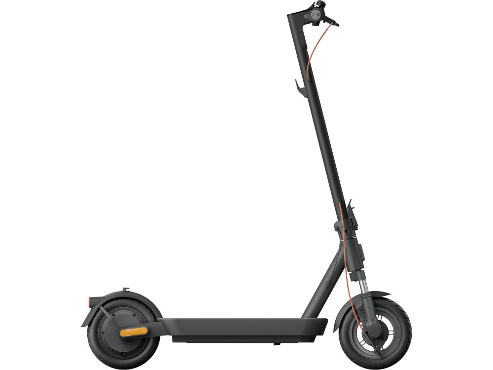 Hulajnoga elektryczna XIAOMI Scooter 5 60 km 350 W 10 cali Czarny hulajnoga na białym tle widoczna z boku 3 tryby jazdy tryb pieszy – prędkość do 5 km/h tryb standardowy - prędkość do 15 km/h tryb sportowy - prędkość do 20 km/h