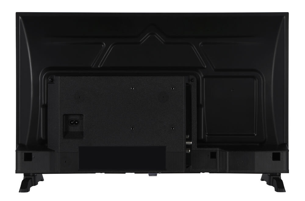 Telewizor HYUNDAI HLM24TS500 - Nietuzinkowe funkcje, telewizor na białym tle od tyłu