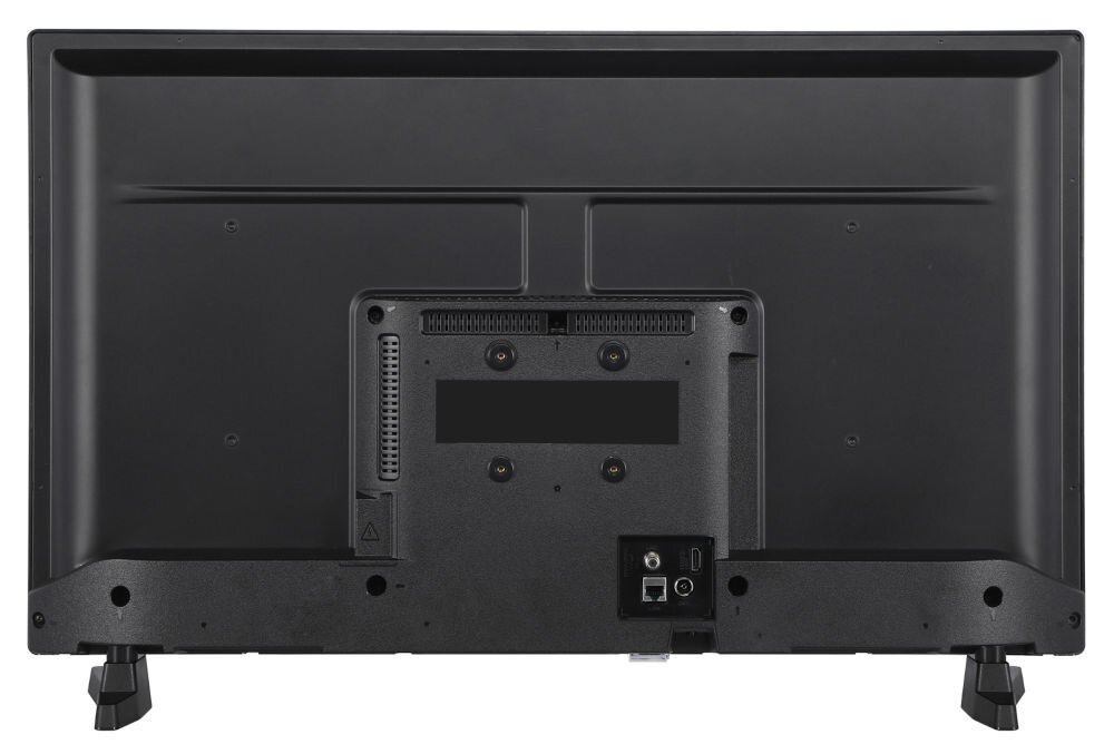 Telewizor HYUNDAI FLA32450 - Komfortowe połączenia, telewizor na białym tle od tyłu