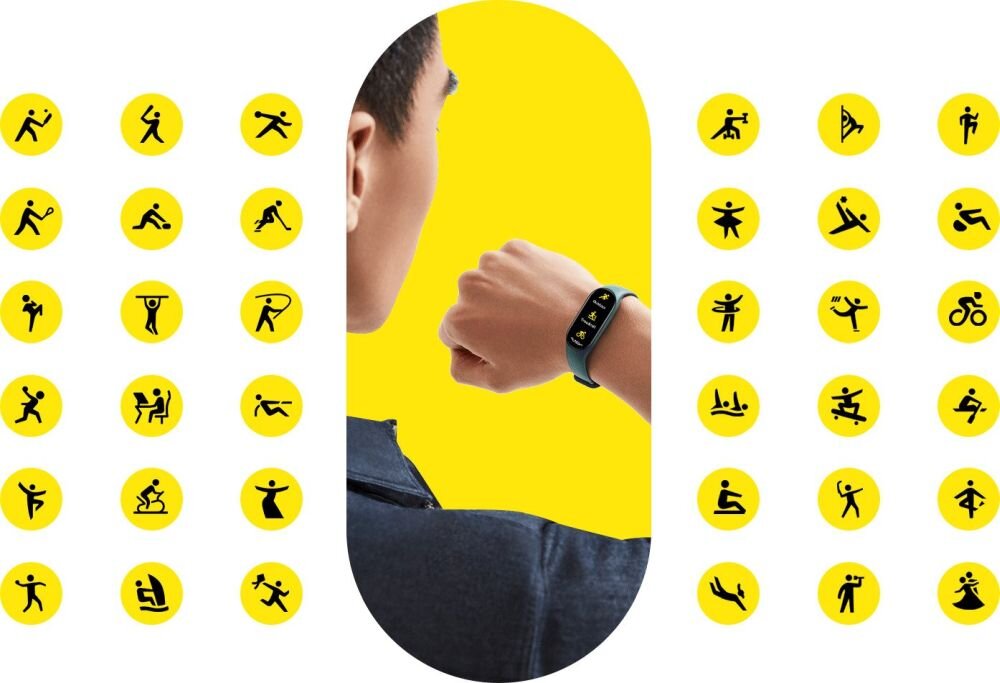 Smartband XIAOMI Mi Band 7 ekran bateria czujniki zdrowie sport pasek ładowanie pojemność rozdzielczość łączność sterowanie krew puls rozmowy smartfon aplikacja