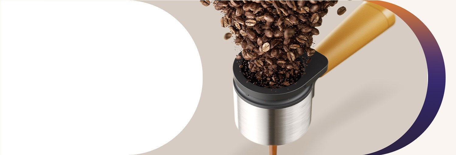 portafilter ekspresu Baristina z żółtą rączką