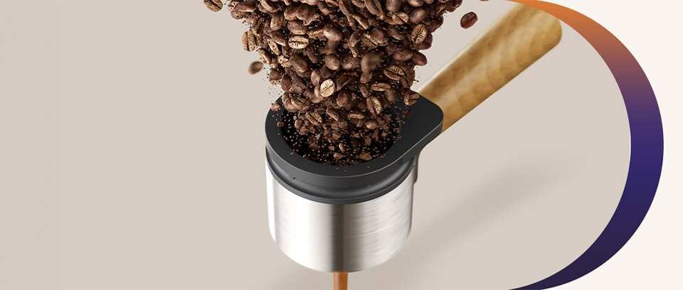 portafilter ekspresu Baristina z drewnianą rączką