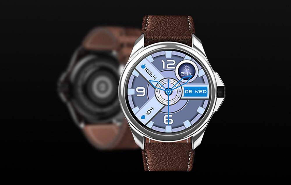 Smartwatch BLITZWOLF BW-AT3 zegarki na czarnym tle    