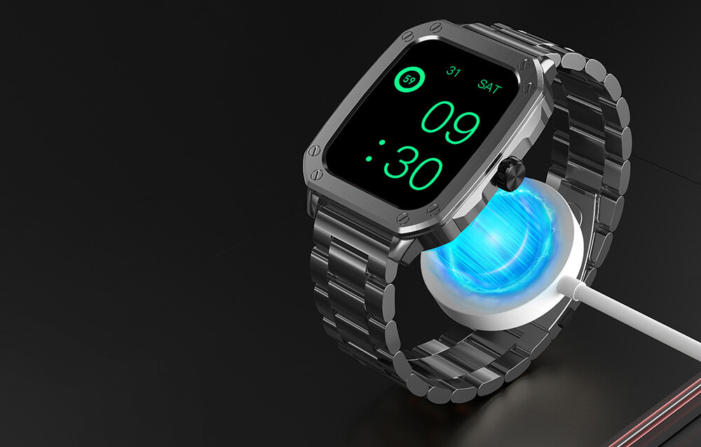 Smartwatch BLITZWOLF BW-GTC3 podczas ładowania