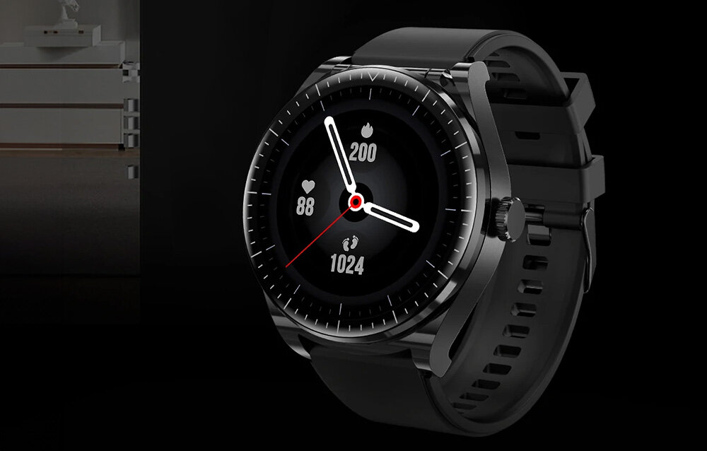 smartwatch BLITZWOLF BW-HW1 na czarnym tle