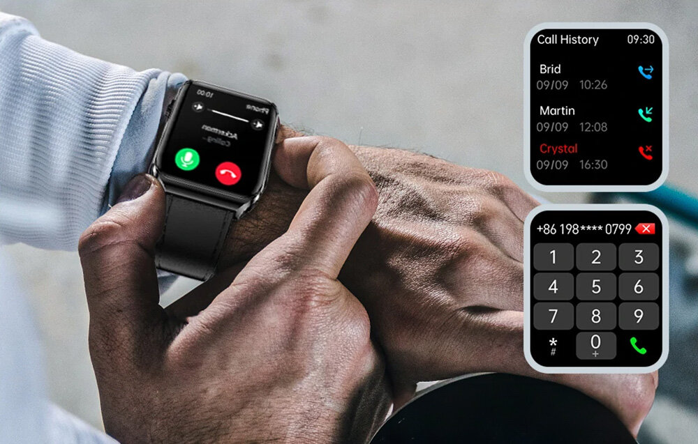 Smartwatch BLITZWOLF BW-HL6 dzwonienie z zegarka