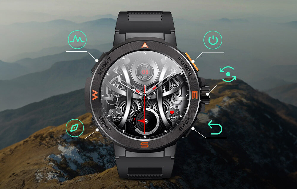 Smartwatch BLITZWOLF BW-AT5 opis przycisków