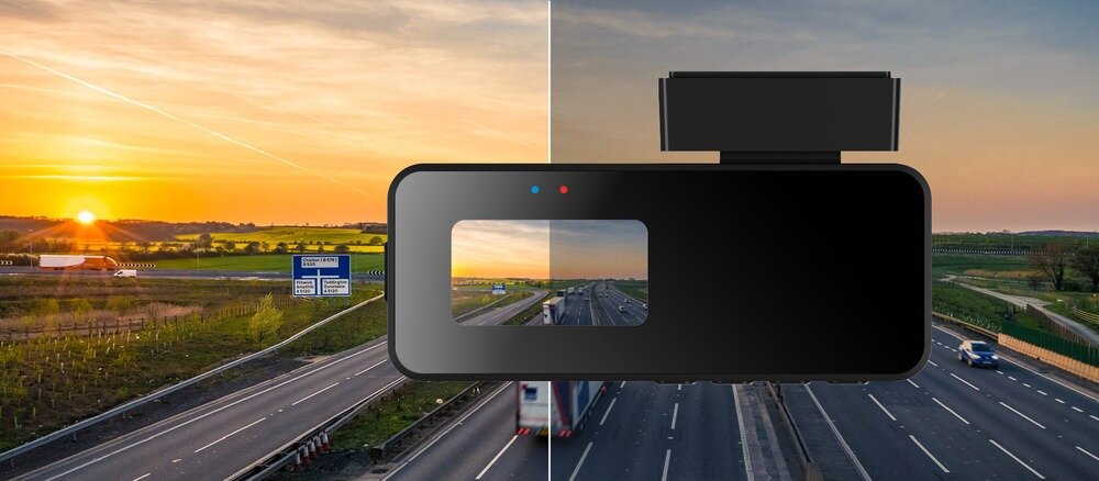 Wideorejestrator NAVITEL R37 GPS porównanie nagrań w dzień i w nocy